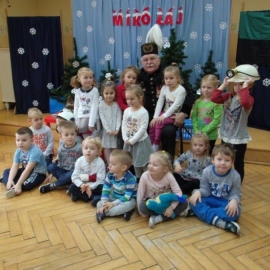 Mikołaj w przedszkolu w Pleszewie